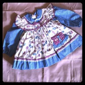 Vintage dress size 12 mos.